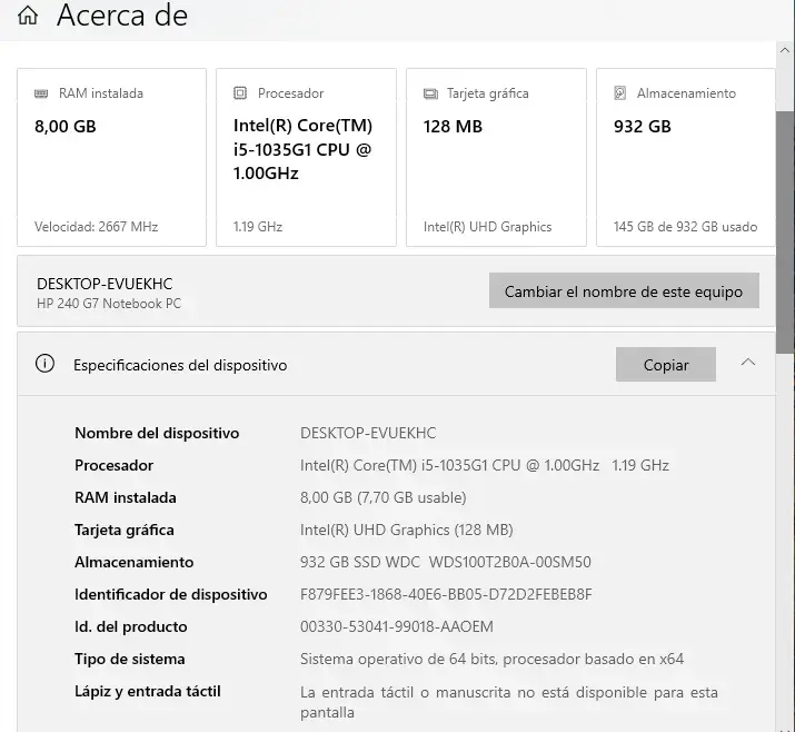 HP 240 G7 Notebook PC – Excelente estado - 2