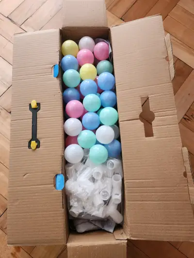Corral de Juegos para Bebé con Pelotas y Aro Azul - miniatura 3