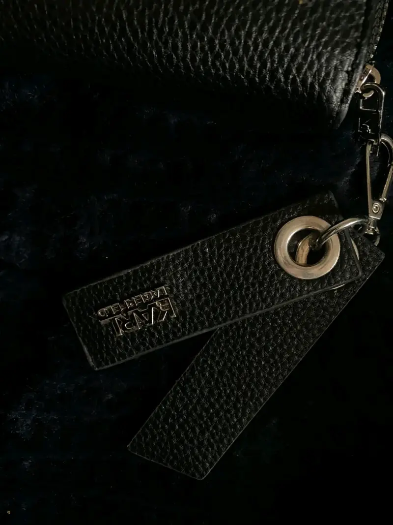 Billetera de cuero negra Karl Lagerfeld - 3
