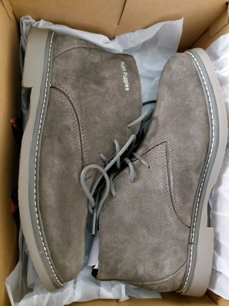 Botines de gamuza gris Hush Puppies en buen estado - 2