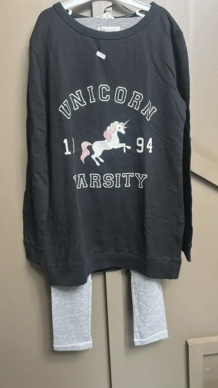 Conjunto de pijama Unicorn Varsity para niña - 1