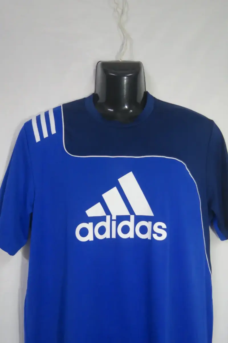Polera deportiva azul Adidas Climalite Talla M - 2