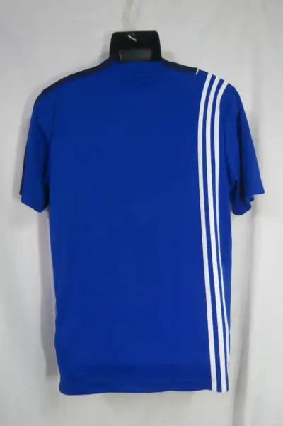 Polera deportiva azul Adidas Climalite Talla M - miniatura 4