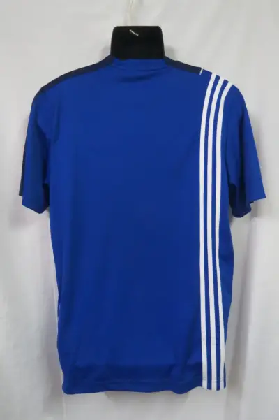 Polera deportiva azul Adidas Climalite Talla M - miniatura 5