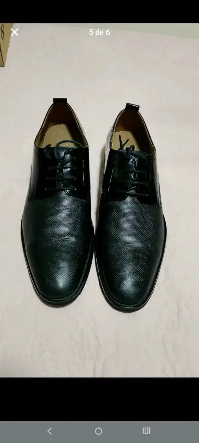 Zapatos de vestir negros para hombre un solo uso - miniatura 1