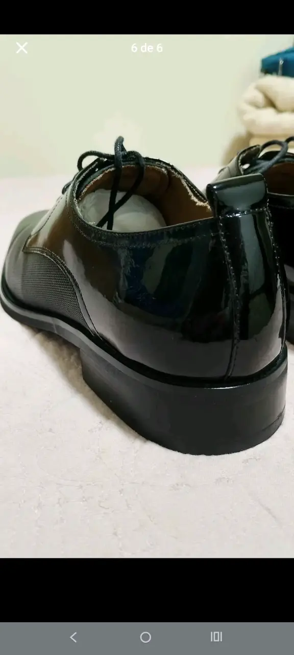 Zapatos de vestir negros para hombre un solo uso - 2