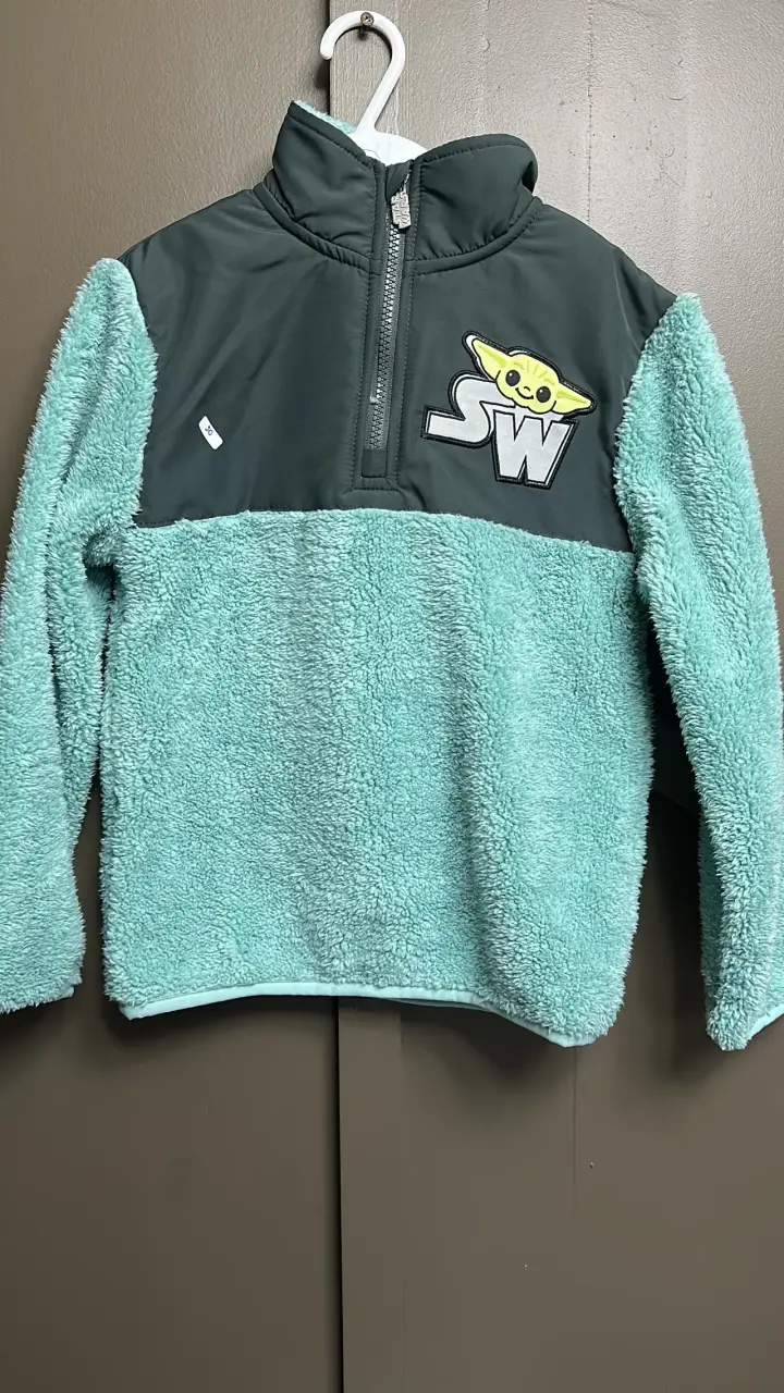 Polerón infantil SW Baby Yoda verde