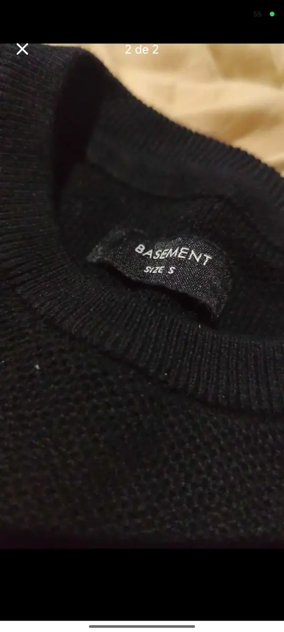 Suéter negro Basement talla S - 2