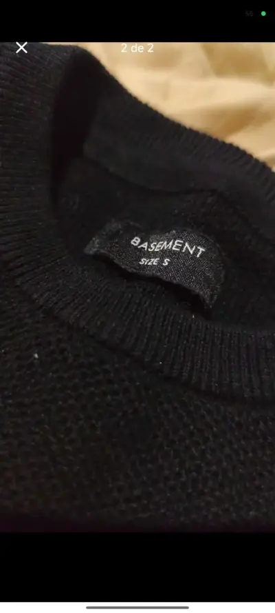 Suéter negro Basement talla S - miniatura 2