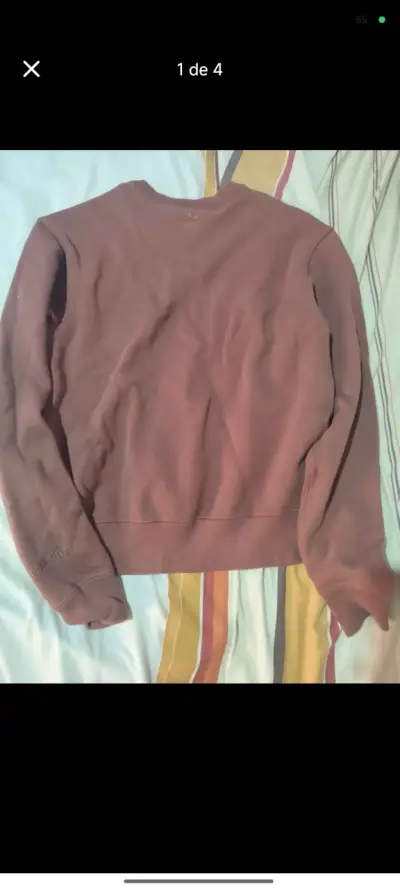 Polerón Adidas color terracota unisex - miniatura 3