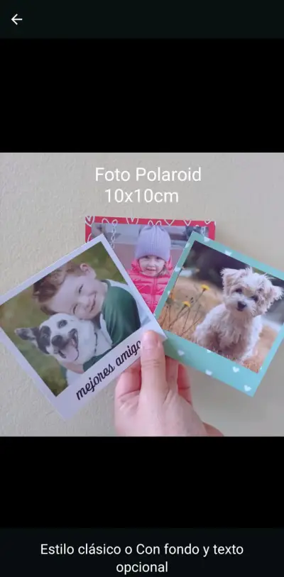 Fotos estilo Polaroid 10x10 cm - miniatura 3