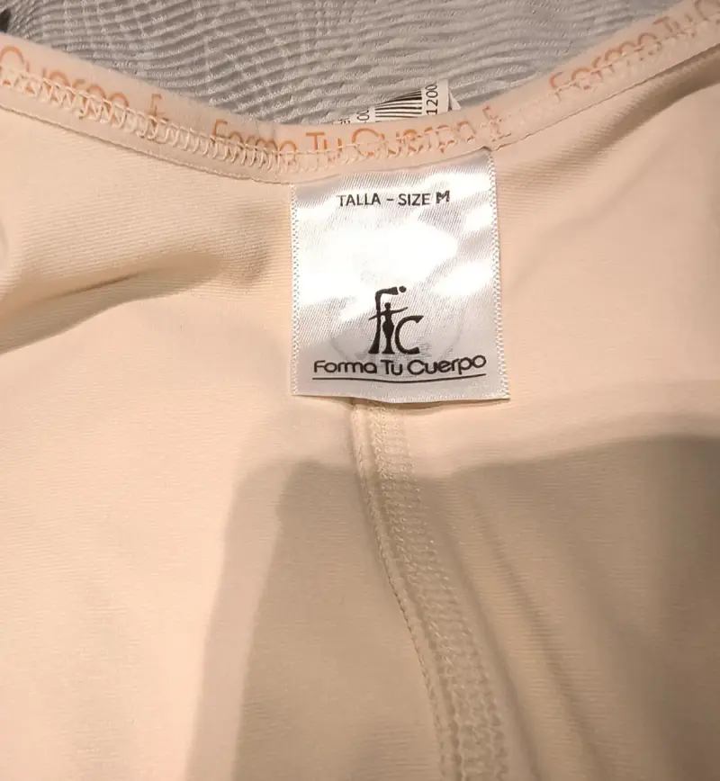 Faja modeladora beige con encaje talla M - 2