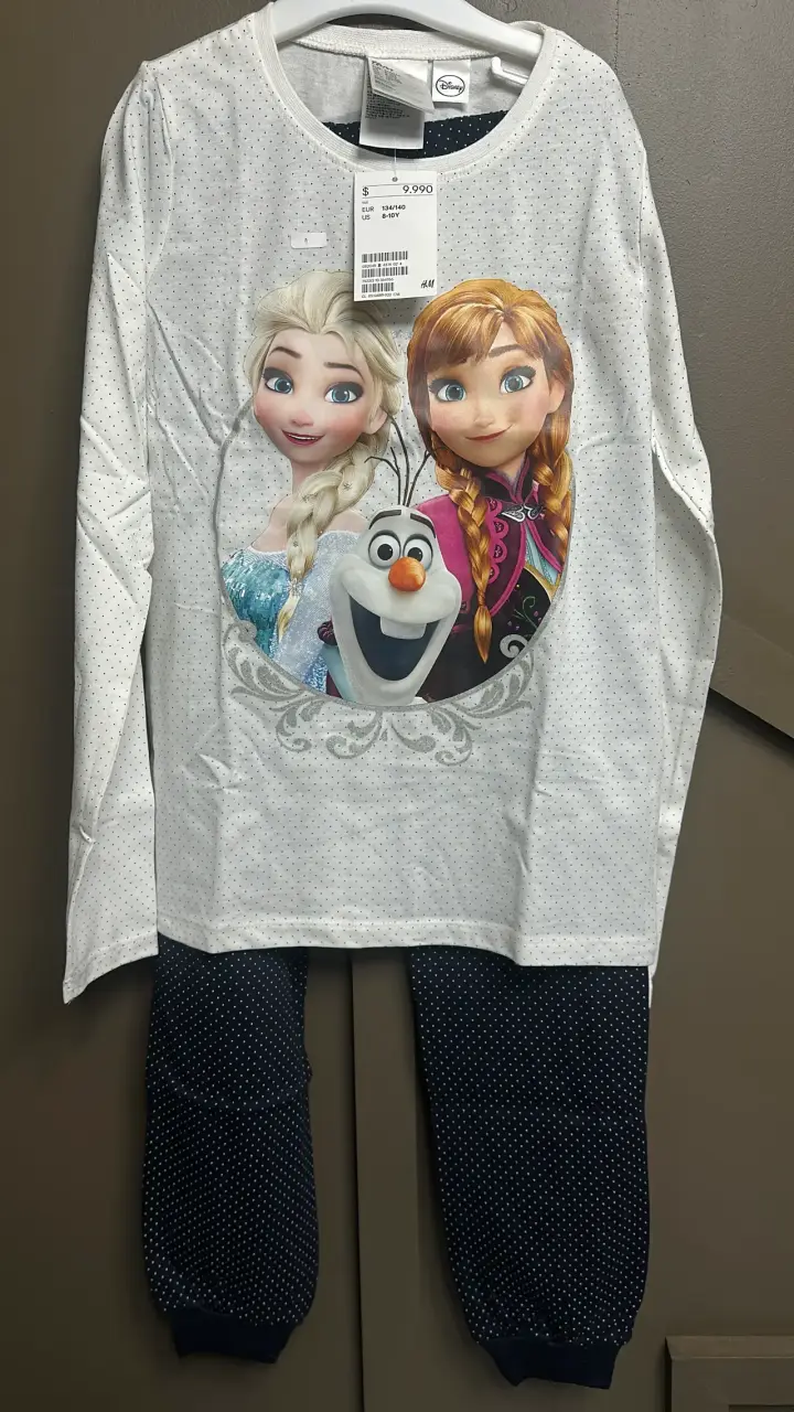 Pijama infantil Frozen Disney talla 8-10 años
