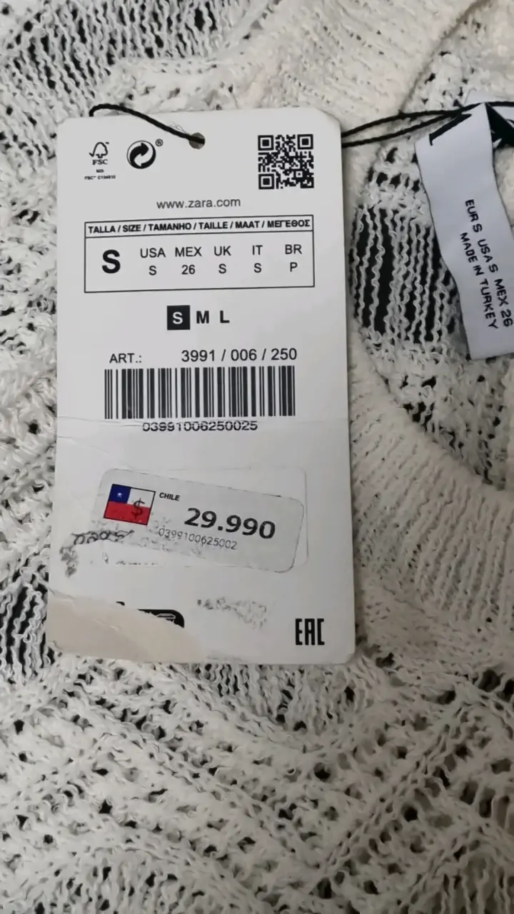 Tunica Zara de encaje punto sin mangas beige - 4