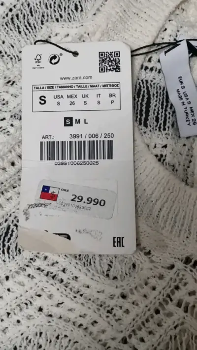 Tunica Zara de encaje punto sin mangas beige - miniatura 4