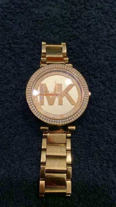 Reloj dorado Michael Kors con cristales - miniatura 1