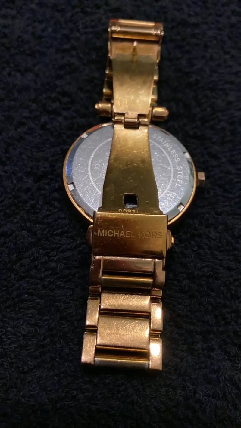 Reloj dorado Michael Kors con cristales - 2