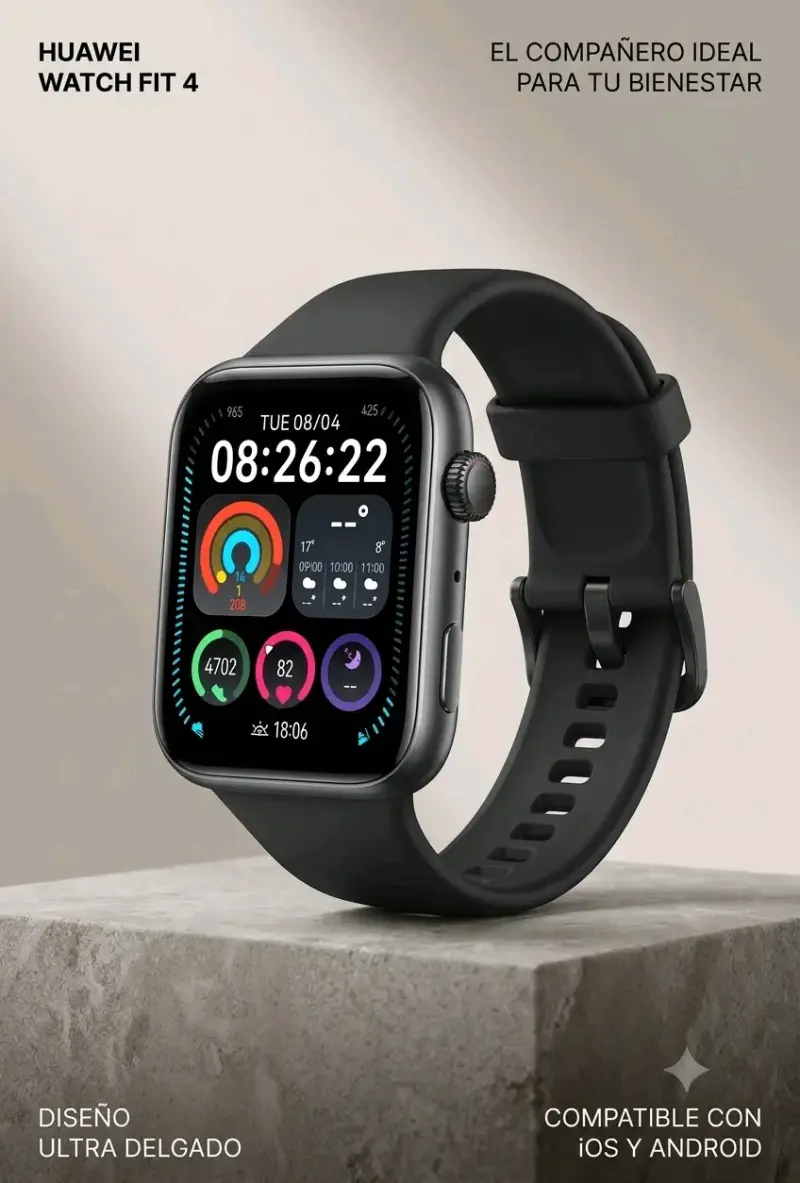 Smartwatch Huawei Watch Fit 4 Negro