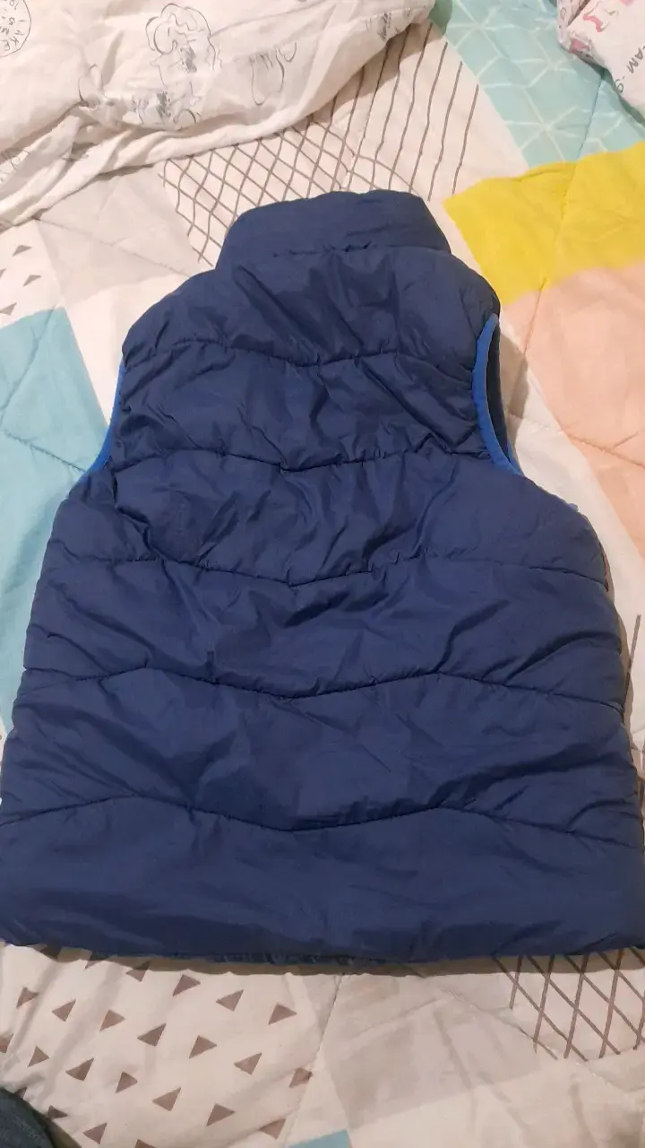 Chaleco sin mangas azul para niño - 2