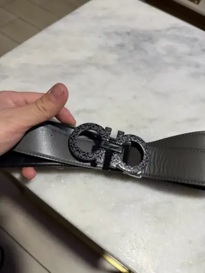 Cinturón de cuero Salvatore Ferragamo - miniatura 1