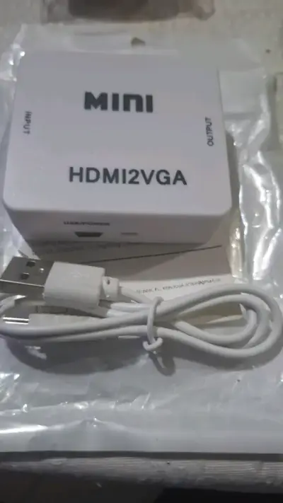 Convertidor Mini HDMI a VGA con Cable USB - miniatura 1