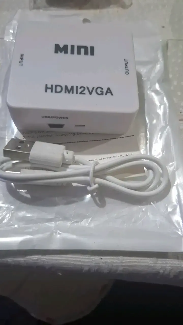 Convertidor Mini HDMI a VGA con Cable USB - 2