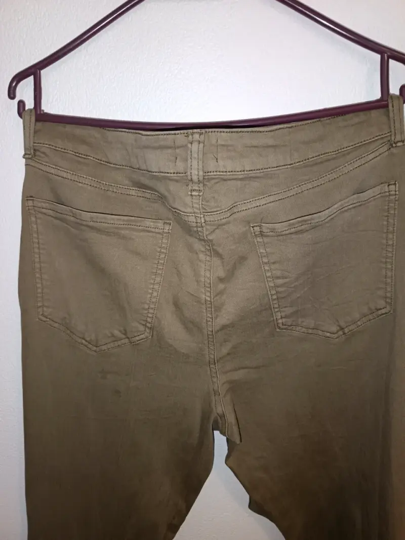 Pantalones cargo mujer color caqui - 2