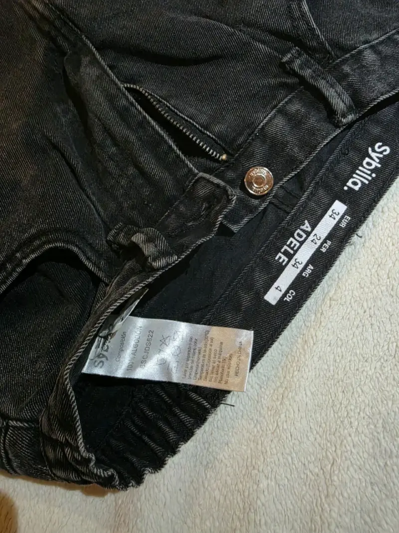 Jeans negros Sybilla "Adele" femeninos - 2
