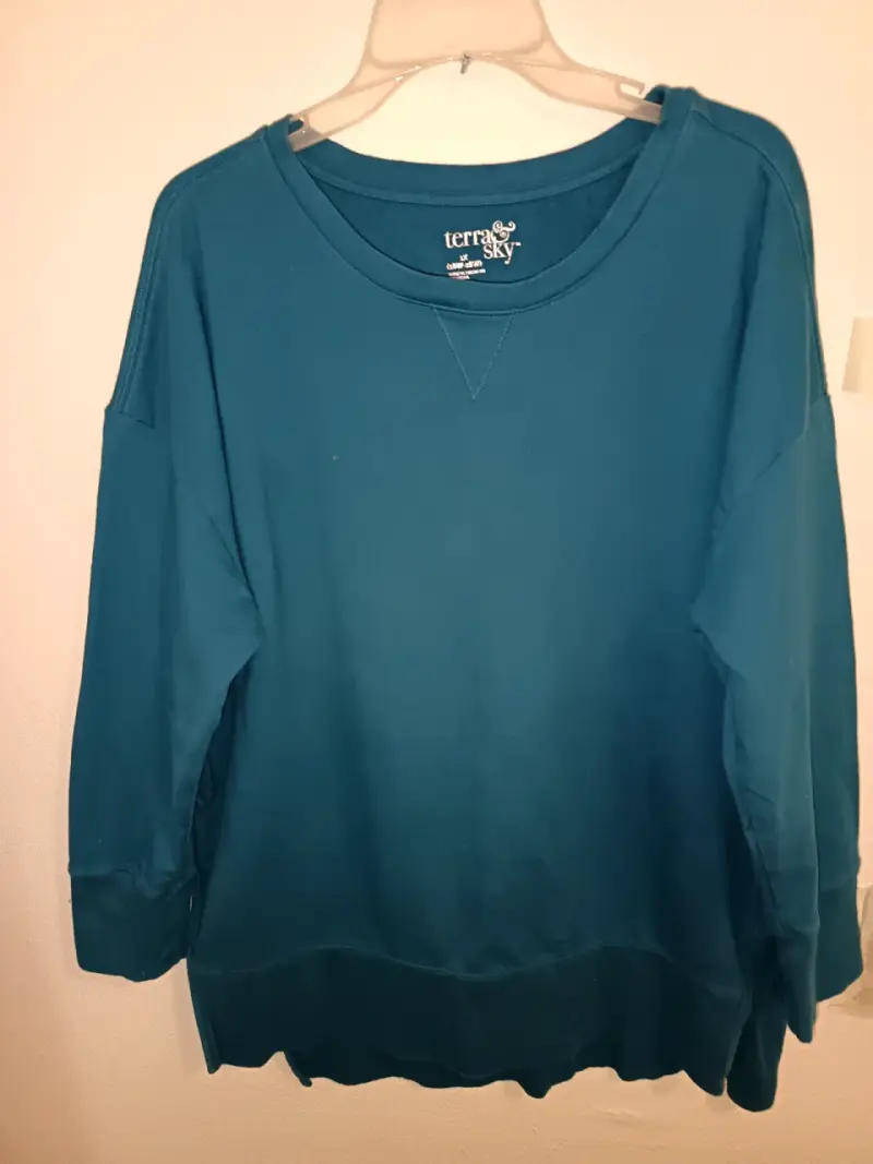 Polerón azul para mujer Terra & Sky - 2