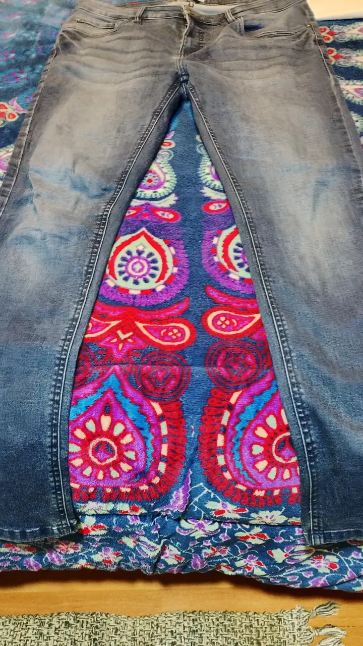 Jeans de mezclilla azul para hombre - 2