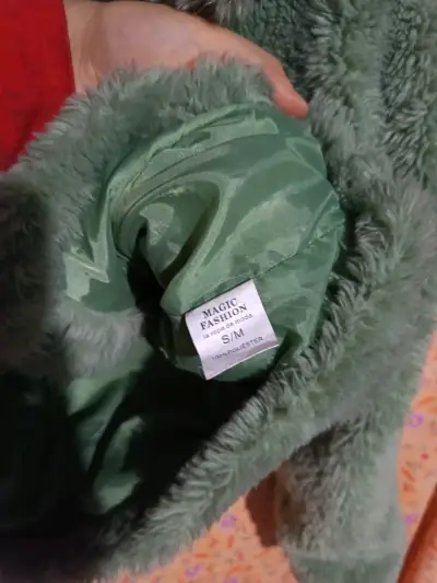 Chaqueta de felpa verde Magic Fashion - miniatura 2