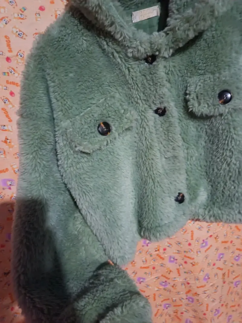 Chaqueta de felpa verde Magic Fashion - 3