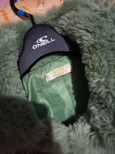 Chaqueta de felpa verde Magic Fashion - miniatura 6