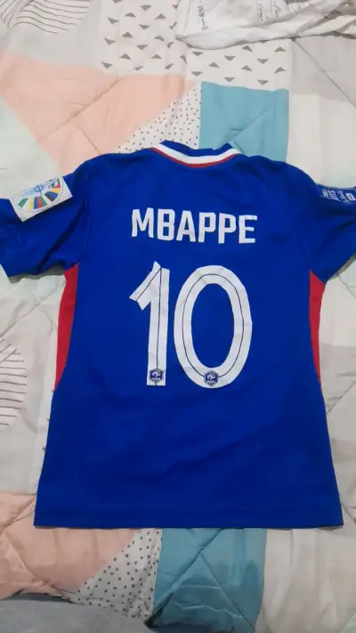 Camiseta de fútbol Francia Mbappé azul - miniatura 2