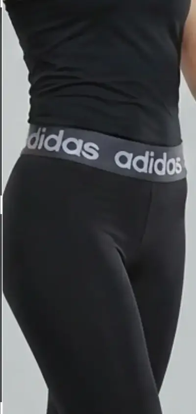 Leggings deportivos negros Adidas para mujer - miniatura 3