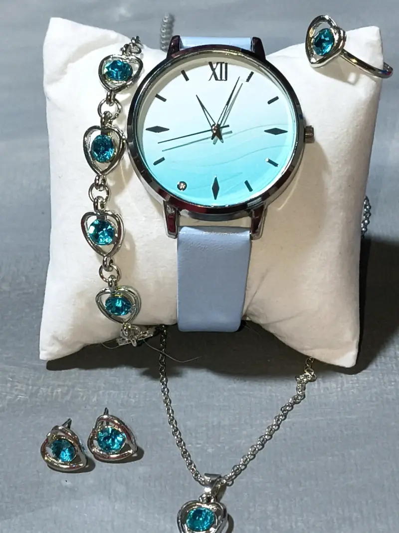 Set de joyería con reloj y  accesorios - 3