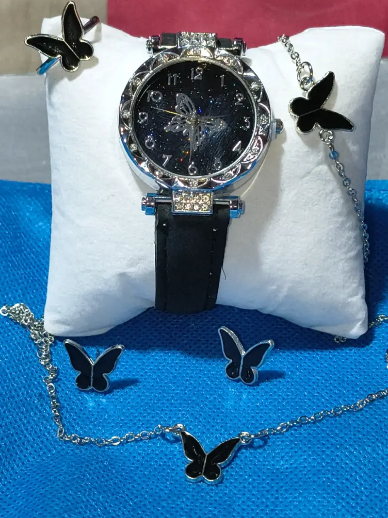 Set de joyería con reloj y  accesorios - 4