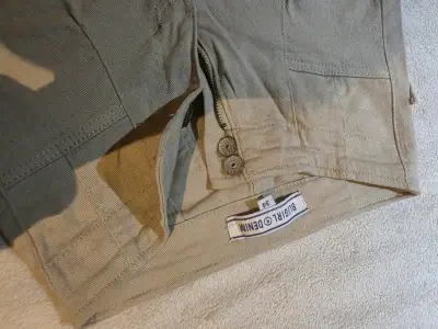 Pantalones beige para mujer - miniatura 2