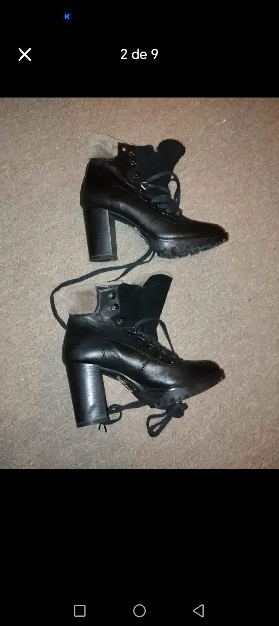 Botines negros de mujer talla 38 marca Hushpupies - 5
