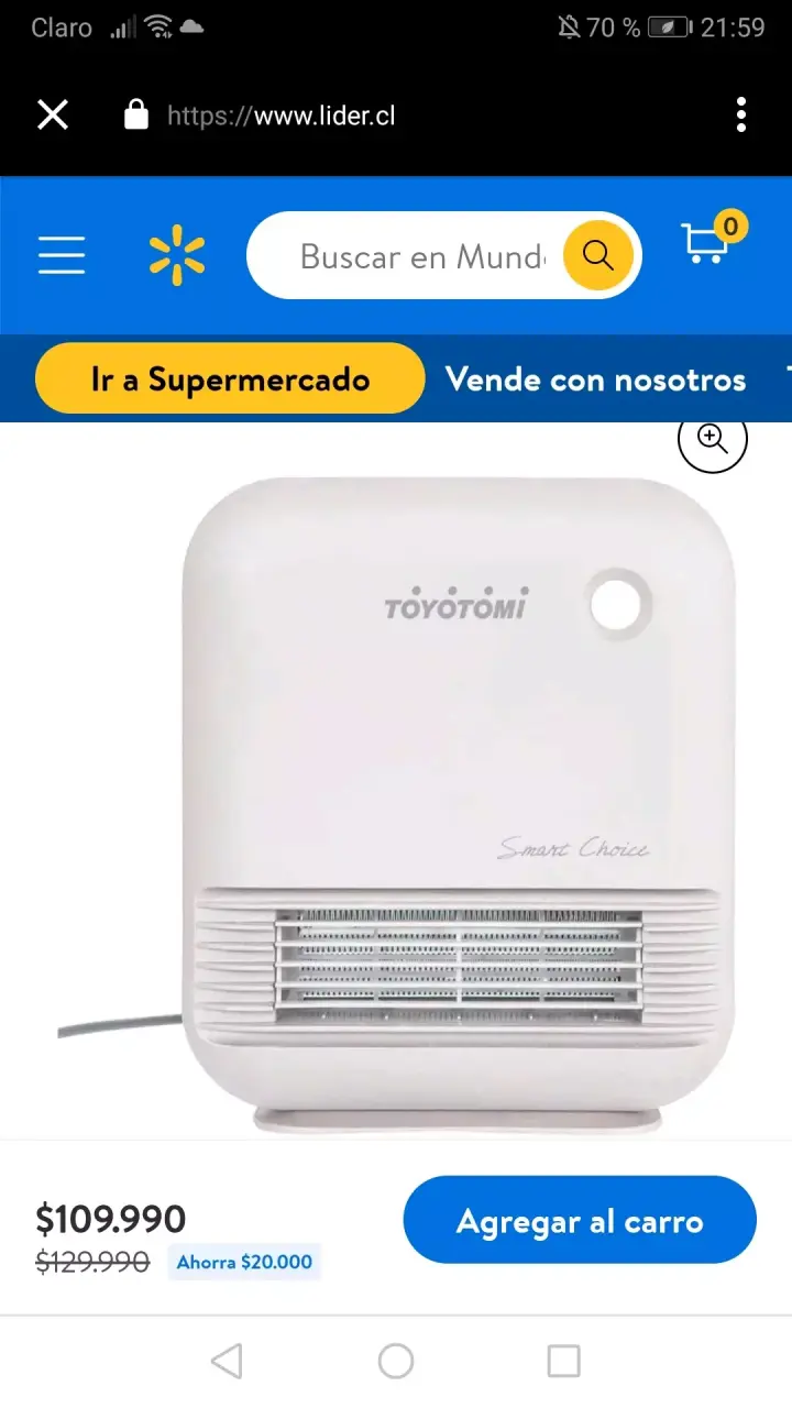 Calefactor eléctrico Toyotomi Smart Choice - 2