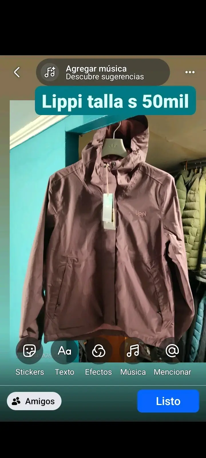 Chaqueta Lippi talla S color morado