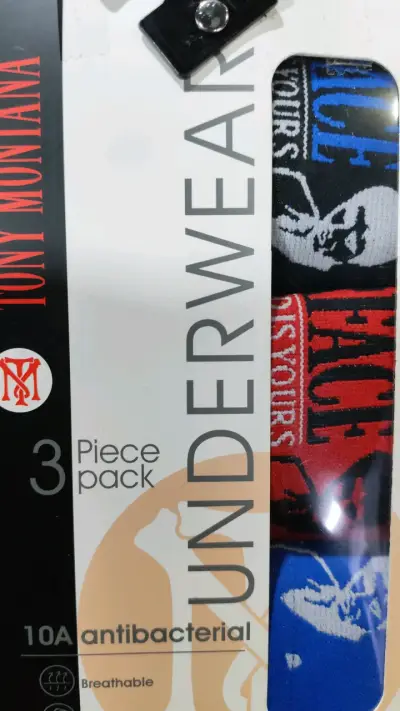 Pack de 3 bóxers Tony Montana antibacteriales - miniatura 1