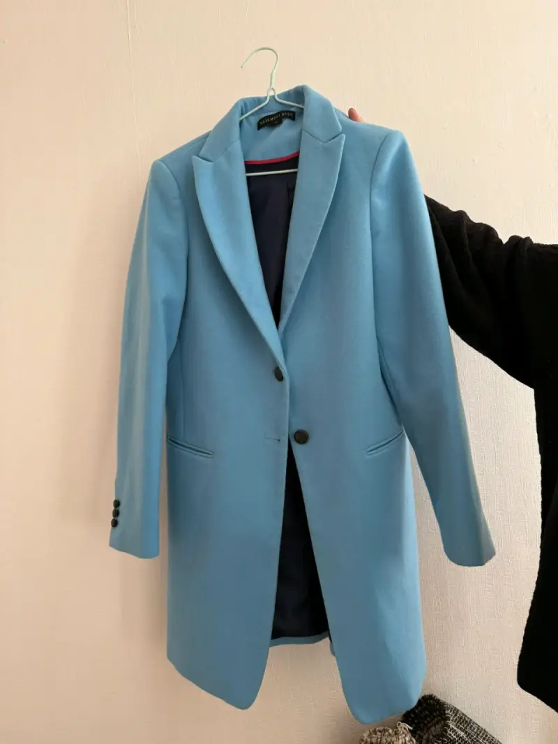 Abrigo azul claro Basement Basic para mujer - 1