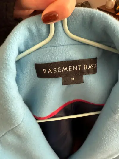 Abrigo azul claro Basement Basic para mujer - miniatura 2