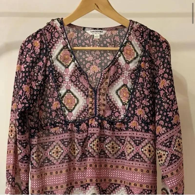 Blusa bohemia estampada de mujer - 2