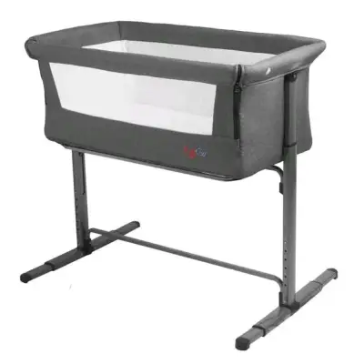 Cuna colecho gris ajustable para bebé - miniatura 1