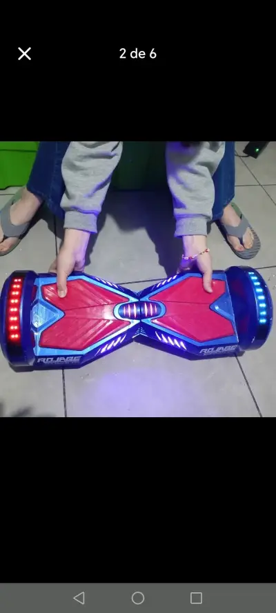 Hoverboard eléctrico RoJage con luces LED - miniatura 1