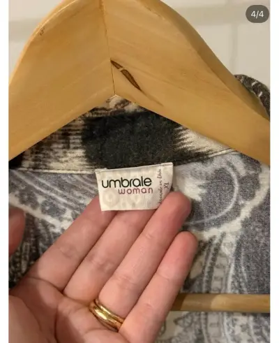 Camisa estampada en blanco y negro Umbrale - miniatura 4