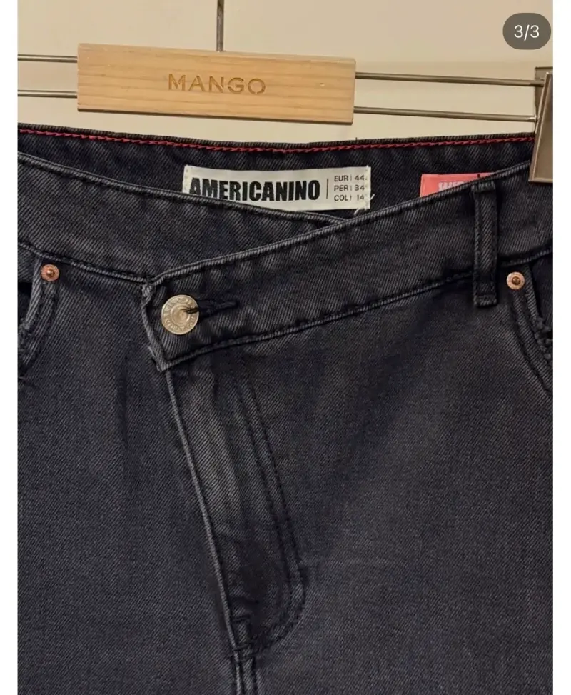 Jeans negros rasgados Americano talla 44 - 3