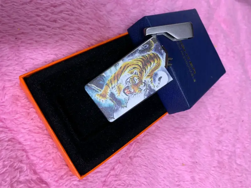 Encendedor eléctrico recargable con diseño artístico - 3